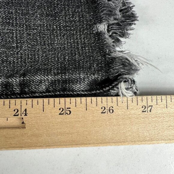 Moussy Vintage Jeans Women's 30x26* Mid Rise Skinny Crop Black Distressed Denim - Picture 12 of 16